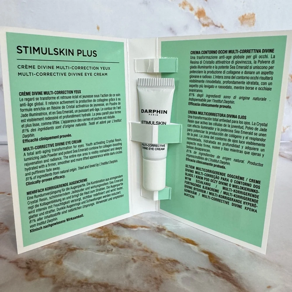 $120 Darphin Stimulskin Plus Multi-Corrective Divine Eye Cream x4 Lotion Travel